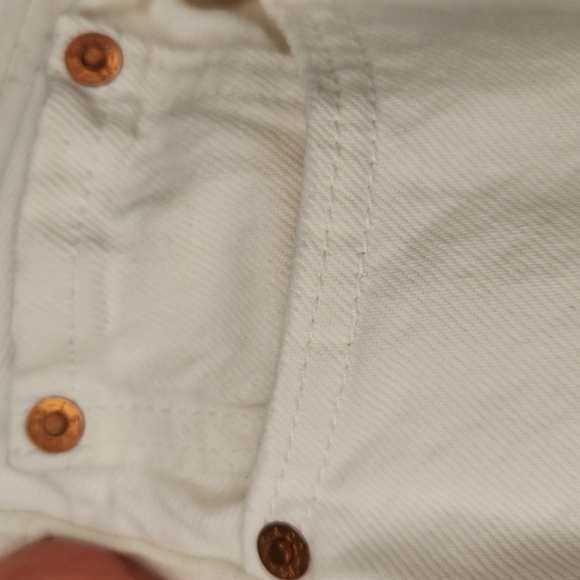 Levi's Premium Quality Clothing Women's Off-White 501 Denim Jeans Size 28/32 - Picture 10 of 17